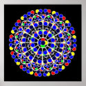 Inspired by South Rose Window, Notre-Dame de Paris posters