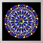 Inspired by South Rose Window, Notre-Dame de Paris Posters