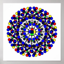 Inspired by South Rose Window, Notre-Dame de Paris Print