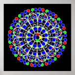 Inspired by South Rose Window, Notre-Dame de Paris posters