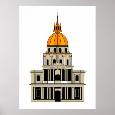 Inspired by  the Church at the Invalides Posters by lonvig