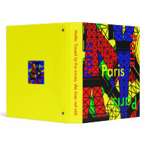 Inspired by the Eiffel Tower 3 Ring Binders