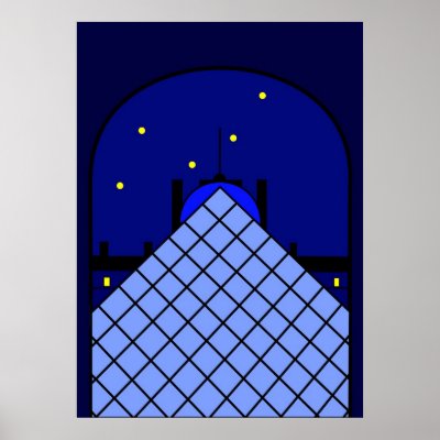 Inspired by the Louvre Pyramid Posters by lonvig