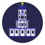 Inspired by the Old Town Clock, Halifax Round Sticker