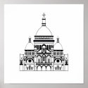 Inspired by the Sacre Coeur, Montmartre posters
