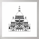 Inspired by the Sacre Coeur, Montmartre Poster