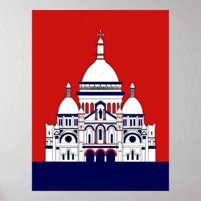 Inspired by the Sacre Coeur Posters by lonvig