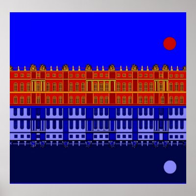 Inspired by the Shadow of the Palace of Versailles Print by lonvig