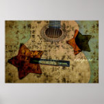 Inspired Guitar Stars Posters