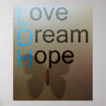 Inspired Love Dream Hope Print