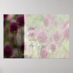 Inspired Pink Floral Joy Posters