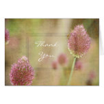 Inspired Pink Floral Thank You Note Card
