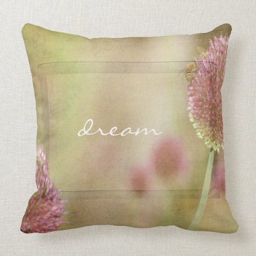 Inspired Pink Floral Throw Pillows
