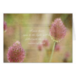Inspired Pink Floral with Rumi Quote Greeting Cards