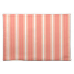 Inspired Pretty Orange Stripes Place Mats