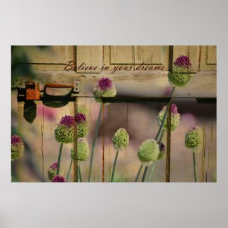 Inspired Rustic Floral Posters