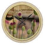 Inspired Rustic Floral Wallclocks