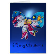 INSPIRED SANTA CHRISTMAS BOW GREETING CARDS