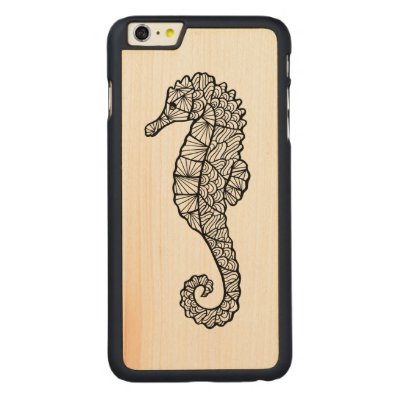 Inspired Sea Horse Carved® Maple iPhone 6 Plus Slim Case