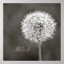 Inspired Wish Dandelion Print