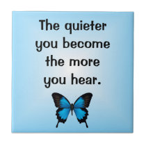 Inspiring Butterfly Verse Tile