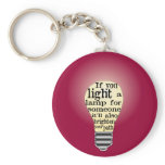 Inspiring Care Giving Quote keychains