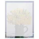 Inspiring Daffodils in green vase Letterhead Template