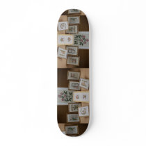 Inspiring Embroidered initials in frames Skate Board Decks