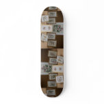 Inspiring Embroidered initials in frames Skate Board Decks