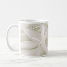 Inspiring Green mixed white floral design Mugs