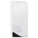 Inspiring Grey floral and damask pattern Custom Rack Cards