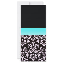 Inspiring light pinkish damask pattern rack card