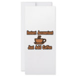 Instant Accountant...Just Add Coffee Customized Rack Card