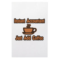 Instant Accountant...Just Add Coffee Stationery Paper