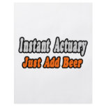 Instant Actuary...Just Add Beer Flyer Design