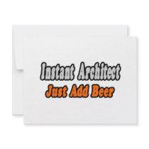 Instant Architect...Just Add Beer invitations