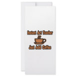 Instant Art Teacher...Just Add Coffee Rack Card