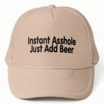 Instant Asshole Just Add Beer Hat