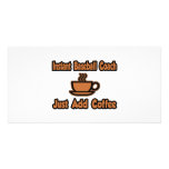Instant Baseball Coach...Just Add Coffee Personalized Photo Card