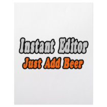 Instant Editor...Just Add Beer letterhead