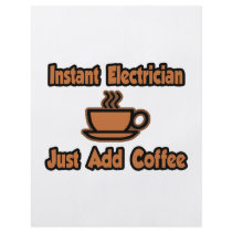Instant Electrician...Just Add Coffee Flyer Design