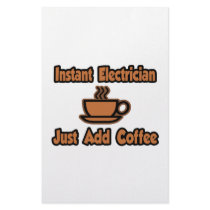 Instant Electrician...Just Add Coffee Personalized Stationery