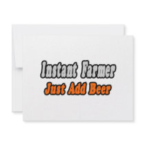 Instant Farmer...Just Add Beer invitations