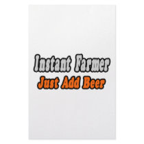 Instant Farmer...Just Add Beer stationery by Farmer_Shirts Instant Farmer...Just Add Beer stationery