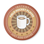 Instant Field Hockey Player magnets
