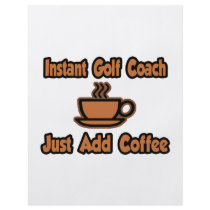 Instant Golf Coach...Just Add Coffee Flyer Design