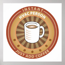Instant HVAC Person Poster