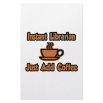 Instant Librarian...Just Add Coffee Stationery Design
