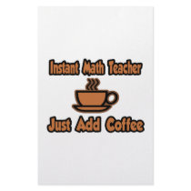 Instant Math Teacher...Just Add Coffee Custom Stationery