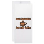 Instant Mathematician...Just Add Coffee Customized Rack Card